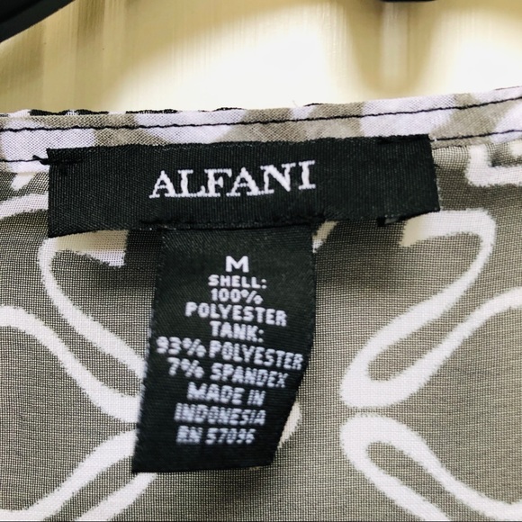 Alfani women’s Blouse Top Size M ,Angel Sleeves - Picture 4 of 7